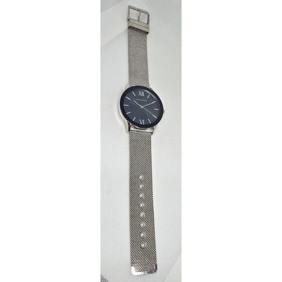 Men's Van Heusen Classic Round Blue Dial Silver Mesh Band Quartz Watch 14 - Picture 6 of 9
